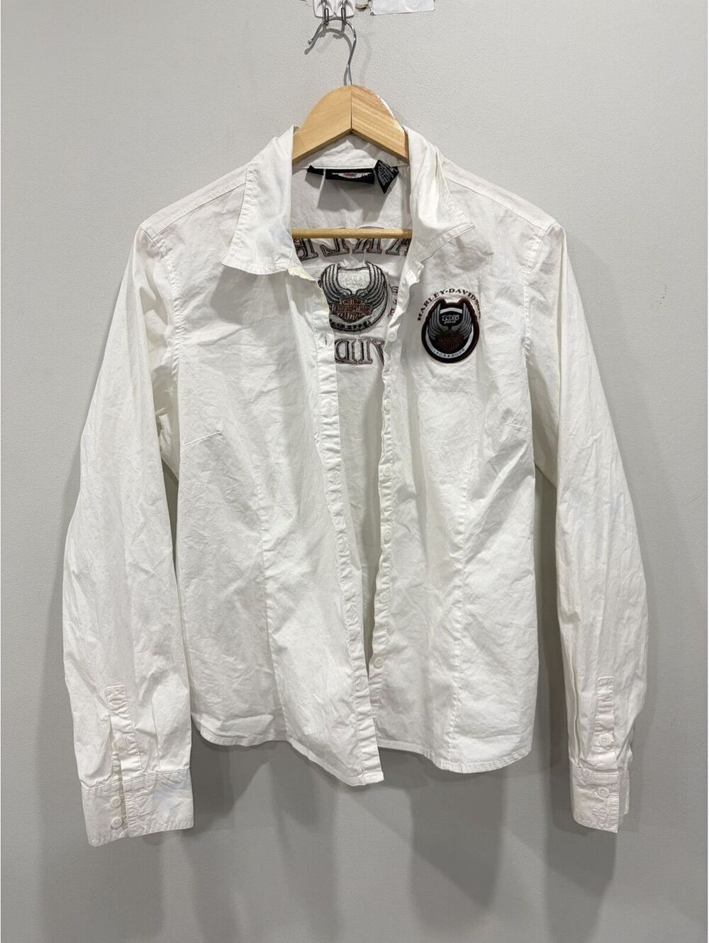 Vintage Womens Harley Davidson Button Up Shirt